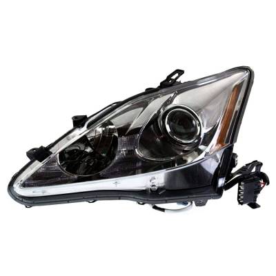 Left Driver Headlight Assembly Compatible With 2009-2010 Lexus Is250 Awd 2.5L 4Gr-Fse Dohc D-4 V6
