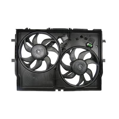 Dual Radiator And Condenser Fan Compatible With 2014-2017 Ram Promaster 3500 3.0L 3.6L OEM Pa+Gf