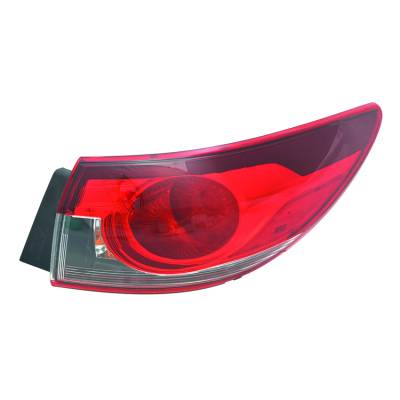 Outer Right Passenger Side Tail Light Assembly Compatible With 2014-2017 Mazda 6 Sport Touring Grand