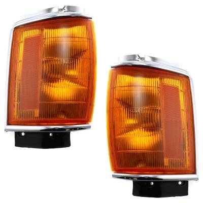 Rareelectrical - Pair Corner Lights Compatible With 1984-1986 Toyota Pickup Sr5 Turbo 2.4L (85-86) 4Runner Sr5 2.4L - Image 1