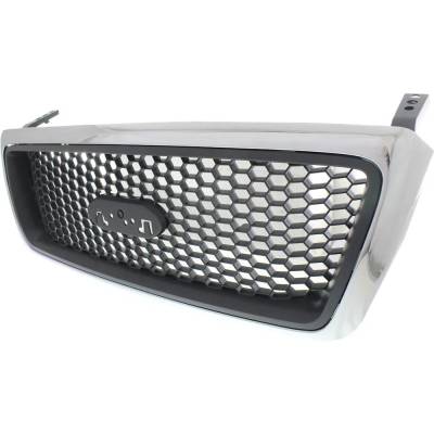 Rareelectrical - New Grille Assembly Compatible With Ford F-150 Xlt 6 Cyl 4.2L F-150 Xlt 8 Cyl 5.4L F-150 Xlt 8 Cyl - Image 2