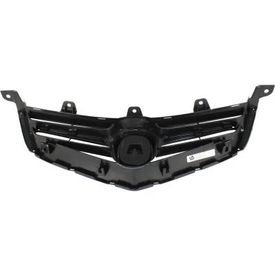 Rareelectrical - Painted Black Grille Assembly Compatible With 2004-2005 Acura Tsx Base 2.4L (04-05) Dohc I-Vtec Cl9 - Image 4