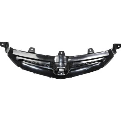 Rareelectrical - Painted Black Grille Assembly Compatible With 2004-2005 Acura Tsx Base 2.4L (04-05) Dohc I-Vtec Cl9 - Image 5