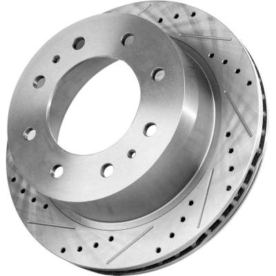 Rareelectrical - Performance Rotor Brake Disc Compatible With Chevrolet Gmc Silverado 3500 Hd Wt 8 Cyl 6.0L Sierra - Image 14