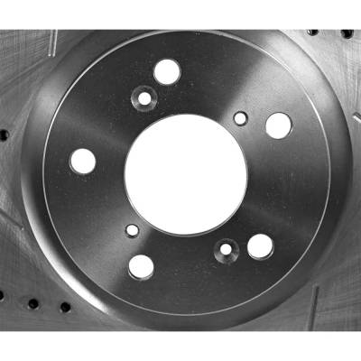 RAREELECTRICAL - New Cross-Drilled Brake Disc Compatible With Acura Honda Pilot Ex-L 6 Cyl 3.5L Pilot Ex 6 Cyl 3.5L - Image 14