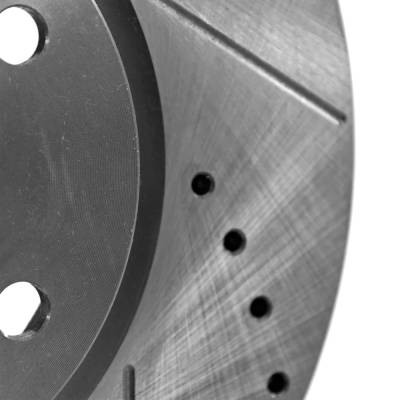 RAREELECTRICAL - New Cross-Drilled Brake Disc Compatible With Acura Honda Pilot Ex 6 Cyl 3.5L Rlx Sport Hybrid Sh-Awd - Image 16