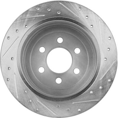 Rareelectrical - New Solid Brake Disc Compatible With Dodge Dakota Sport 6 Cyl 3.7L Dakota Sport Plus 8 Cyl 4.7L - Image 3