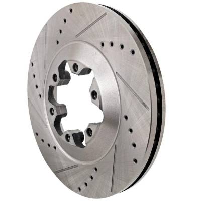 Rareelectrical - New Vented Brake Disc Compatible With Chevrolet Gmc Canyon Sle 4 Cyl 2.9L Colorado Wt 4 Cyl 2.9L - Image 2