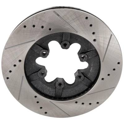 Rareelectrical - New Vented Brake Disc Compatible With Chevrolet Gmc Canyon Sle 4 Cyl 2.9L Colorado Wt 4 Cyl 2.9L - Image 4