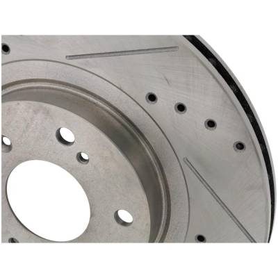 RAREELECTRICAL - New Cross-Drilled Brake Disc Compatible With Acura Honda Civic Mugen Si 4 Cyl 2.0L Civic Si 4 Cyl - Image 4
