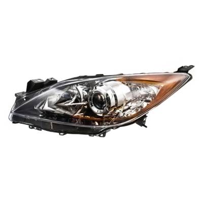 New Left Side Halogen Headlight Compatible With Mazda 3 Hatchback Sedan 2010-2013 By Part Number