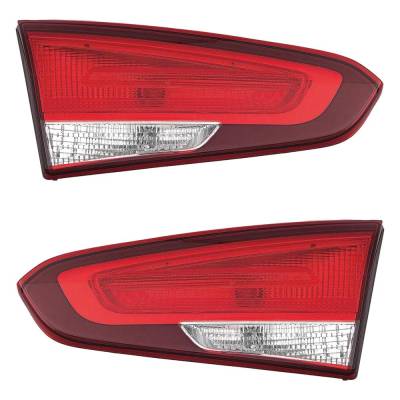Halogen Tail Light Assembly Right Left Pair Compatible With 2017-2018 Kia Forte Ex 2.0L I4 Sedan