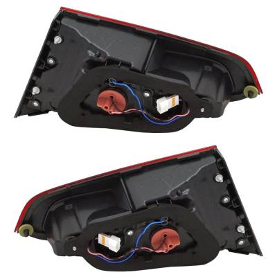 Rareelectrical - Halogen Tail Light Assembly Right Left Pair Compatible With 2017-2018 Kia Forte Ex 2.0L I4 Sedan - Image 3