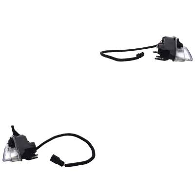 Led Turn Signal Light Assembly Right Left Pair Compatible With 2014-2018 Infiniti Q50 Red Sport 400