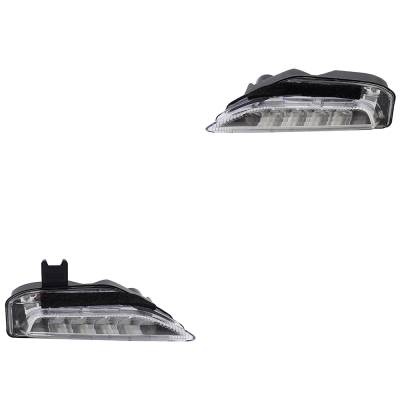 Rareelectrical - Led Turn Signal Light Assembly Right Left Pair Compatible With 2014-2018 Infiniti Q50 Red Sport 400 - Image 4