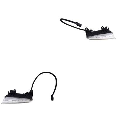 Rareelectrical - Led Turn Signal Light Assembly Right Left Pair Compatible With 2014-2024 Infiniti Q50 Premium Red - Image 2