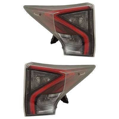 Rareelectrical - Led Tail Light Assembly Right Left Pair Upper Compatible With 2016-2018 Toyota Prius Three Touring - Image 3