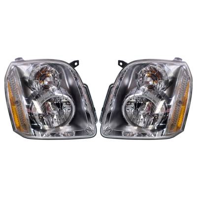 New Pair Of Headlight Compatible With Gmc Yukon Denali Sport Utility 2007-2014 By Part Number