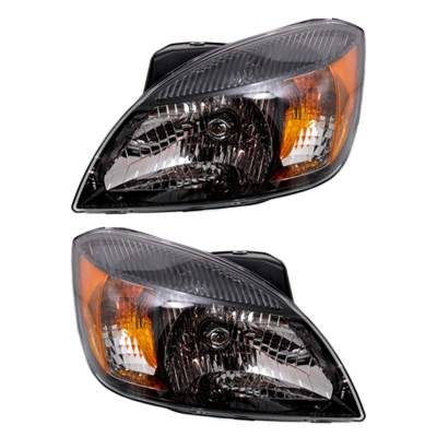 New Pair Of Halogen Headlight Compatible With Kia Rio Sedan 2010 By Part Number 92102-1G610