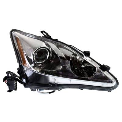 Lexus Is250 Is350 Right Passenger Side Halogen Headlight Assembly Compatible With 2009 2010 Clear