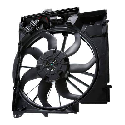 Radiator Cooling Fan Assembly Compatible With 1997-2016 Bmw X1 Z4 Sdrive28i Coupe 2.0L 3.0L OEM