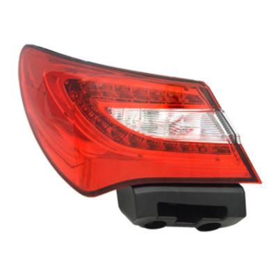 Left Driver Side Tail Light Assembly Compatible With 2011-2014 Chrysler 200 Sedan Lx Touring Limited