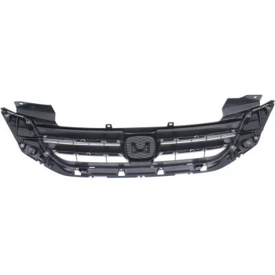 Rareelectrical - New Textured Gray Grille Assembly Compatible With Honda Accord Lx 4 Cyl 2.4L Accord Touring 4 Cyl - Image 4