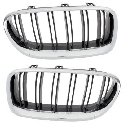 Rareelectrical - Pair Of Grille Assembly Compatible With Bmw M5 Base 8 Cyl 4.4L 2014-2016 By Bm1200252 Bm1200251 - Image 2