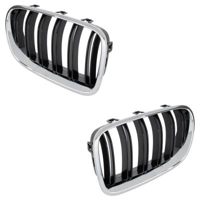 Rareelectrical - Pair Of Grille Assembly Compatible With Bmw M5 Base 8 Cyl 4.4L 2014-2016 By Bm1200252 Bm1200251 - Image 3