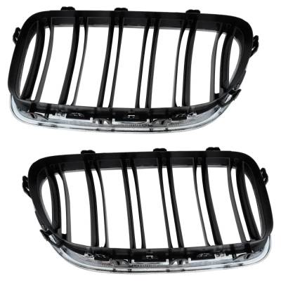 Rareelectrical - Pair Of Grille Assembly Compatible With Bmw M5 Base 8 Cyl 4.4L 2014-2016 By Bm1200252 Bm1200251 - Image 4