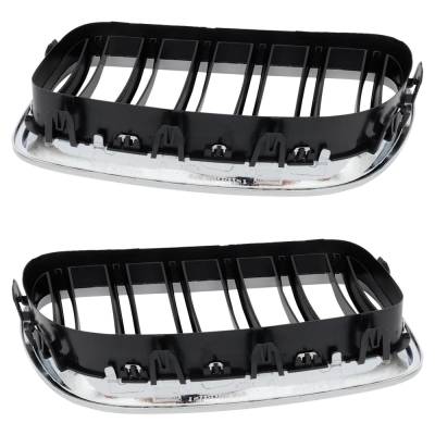 Rareelectrical - Pair Of Grille Assembly Compatible With Bmw M5 Base 8 Cyl 4.4L 2014-2016 By Bm1200252 Bm1200251 - Image 5