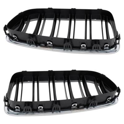 Rareelectrical - Pair Of Grille Assembly Compatible With Bmw M5 Base 8 Cyl 4.4L 2014-2016 By Bm1200252 Bm1200251 - Image 6