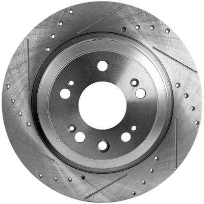 New Solid Brake Disc Compatible With Acura Tl Sh-Awd 6 Cyl 3.7L Tl Base 6 Cyl 3.5L 2009-2014 By