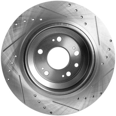Rareelectrical - New Solid Brake Disc Compatible With Acura Tl Sh-Awd 6 Cyl 3.7L Tl Base 6 Cyl 3.5L 2009-2014 By - Image 4
