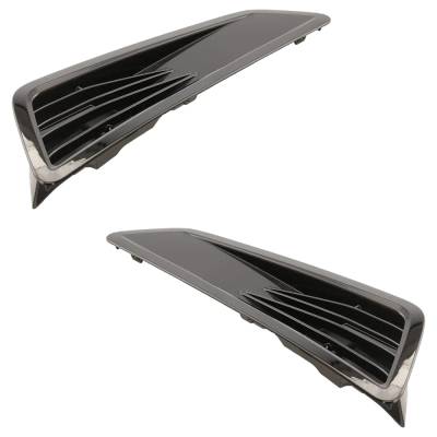 Rareelectrical - New Pair Of Hood Scoop Compatible With Chevrolet Camaro Ss 2016-2018 By 23403779 Gm1235136 Gm1235137 - Image 2