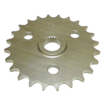 Front Drive Sprocket 24T 520 Chain Steel Compatible With Polaris Big Boss 6X6 250 Big Boss 6X6 300