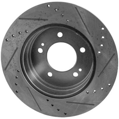 Rareelectrical - New Solid Brake Disc Compatible With Hyundai Kia Sonata Plug-In Hybrid Limited 4 Cyl 2.0L Cadenza - Image 2