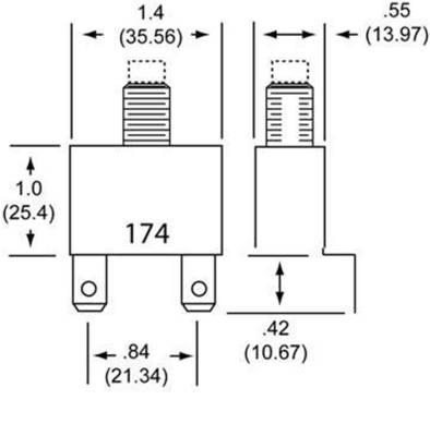 COOPER BUSSMAN - Circuit Breaker Compatible With 20 Amp OEM Sae J553 J1171 Box Direct Fit Replacement Oe - Image 2