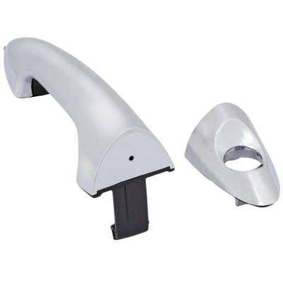 Rareelectrical - Front Passenger Side Exterior Door Handle Compatible With 2012-2017 Hyundai Accent Chrome With Key - Image 3
