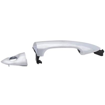 Rareelectrical - Right Front Exterior Door Handle Compatible With 2012-2017 Hyundai Accent Chrome With Key Hole - Image 6