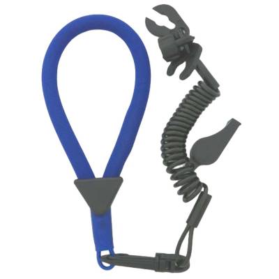 New Multi-End Wrist Blue / Black Lanyard By A3222