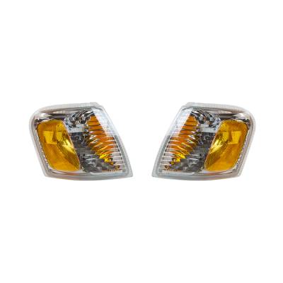 New Turn Signal Lights Pair Compatible With Ford Explorer Sport Trac 1L5z13200aa Fo2521164