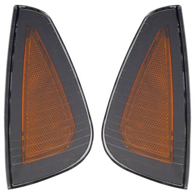 Rareelectrical - Halogen Side Marker Light Assembly Right Left Pair Compatible With 2006-2010 Dodge Charger Sxt Sedan - Image 2