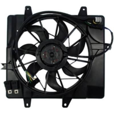 Rareelectrical - New Single Cooling Fan Assembly Compatible With Chrysler Pt Cruiser Classic 4 Cyl 2.4L Pt Cruiser - Image 2