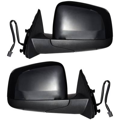 Rareelectrical - New Pair Of Mirrors Compatible With Jeep Grand Cherokee Srt Srt8 Trailhawk Sport Utility 2011-2013 - Image 2
