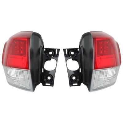 Led Tail Light Assembly Right Left Pair Outer Compatible With 2018-2019 Toyota Highlander Limited