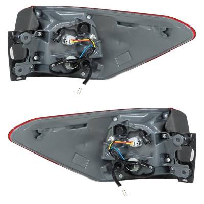 Rareelectrical - Led Tail Light Assembly Right Left Pair Outer Compatible With 2018-2019 Toyota Highlander Limited - Image 3