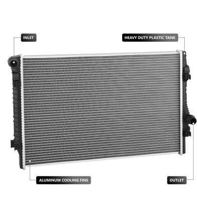 Rareelectrical - New Aluminum Radiator Compatible With 2015-2019 Audi A3 1.8L 2.0L Turbo 2019-2021 Vw Golf 1.4L Tsi - Image 2