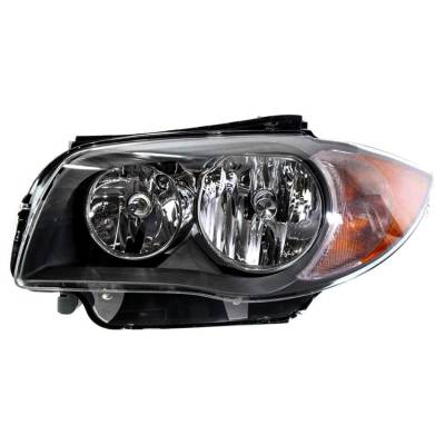 New Left Halogen Headlight Assembly Compatible With 2008-2011 Bmw 128I 3.0L N52b30 I6 135I N54b30
