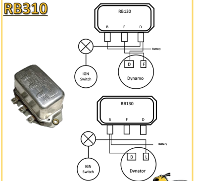 Rareelectrical - 1964-1968 Dynator Alternator Compatible With Austin Healey 3000 Mkiii Jaguar E-Type Mkii 340 Land - Image 7